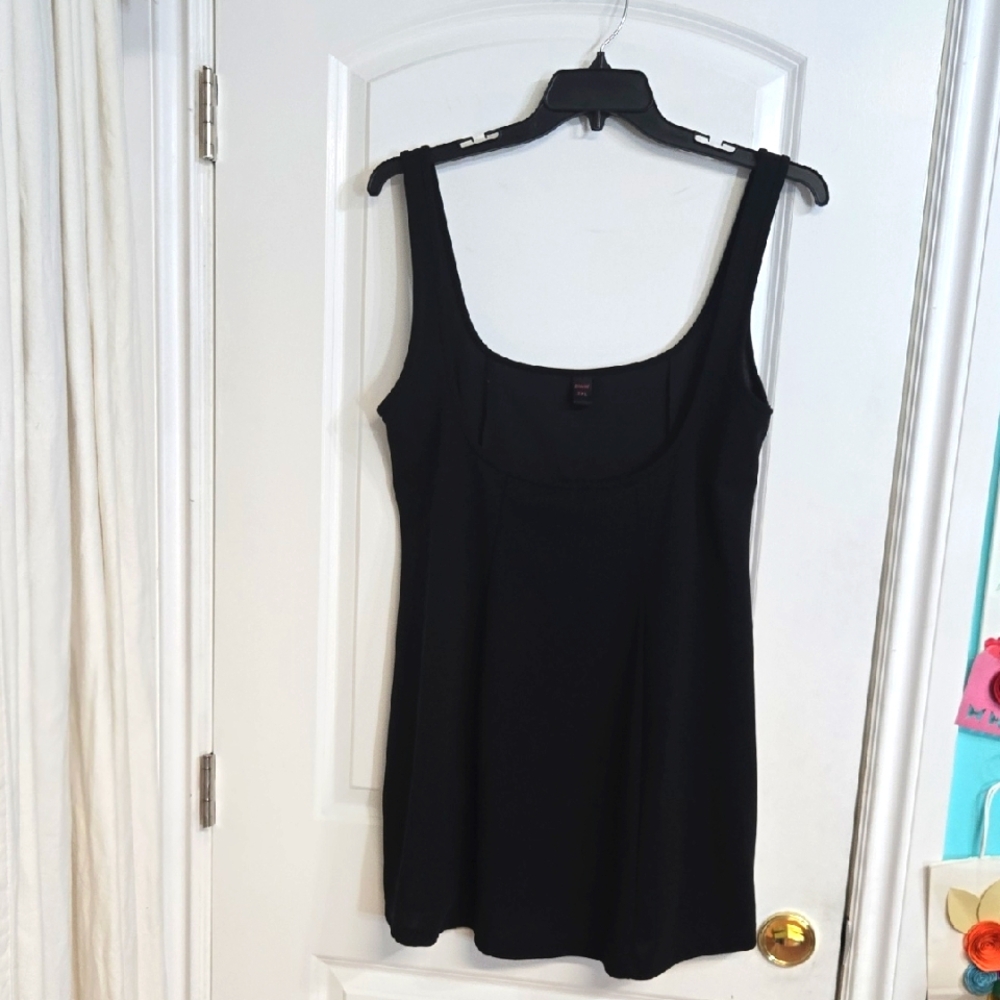 Romwe 2XL Black Basic Mini Skater Dress - Picture 1 of 6